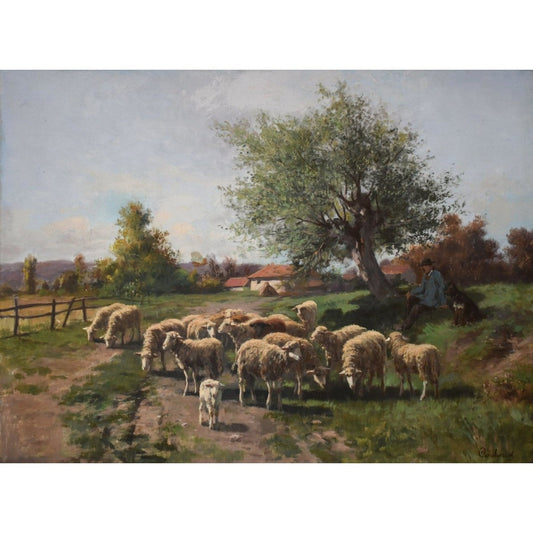 Martin Coulaud – The Shepherd and his Flock - Winckelmann Gallery