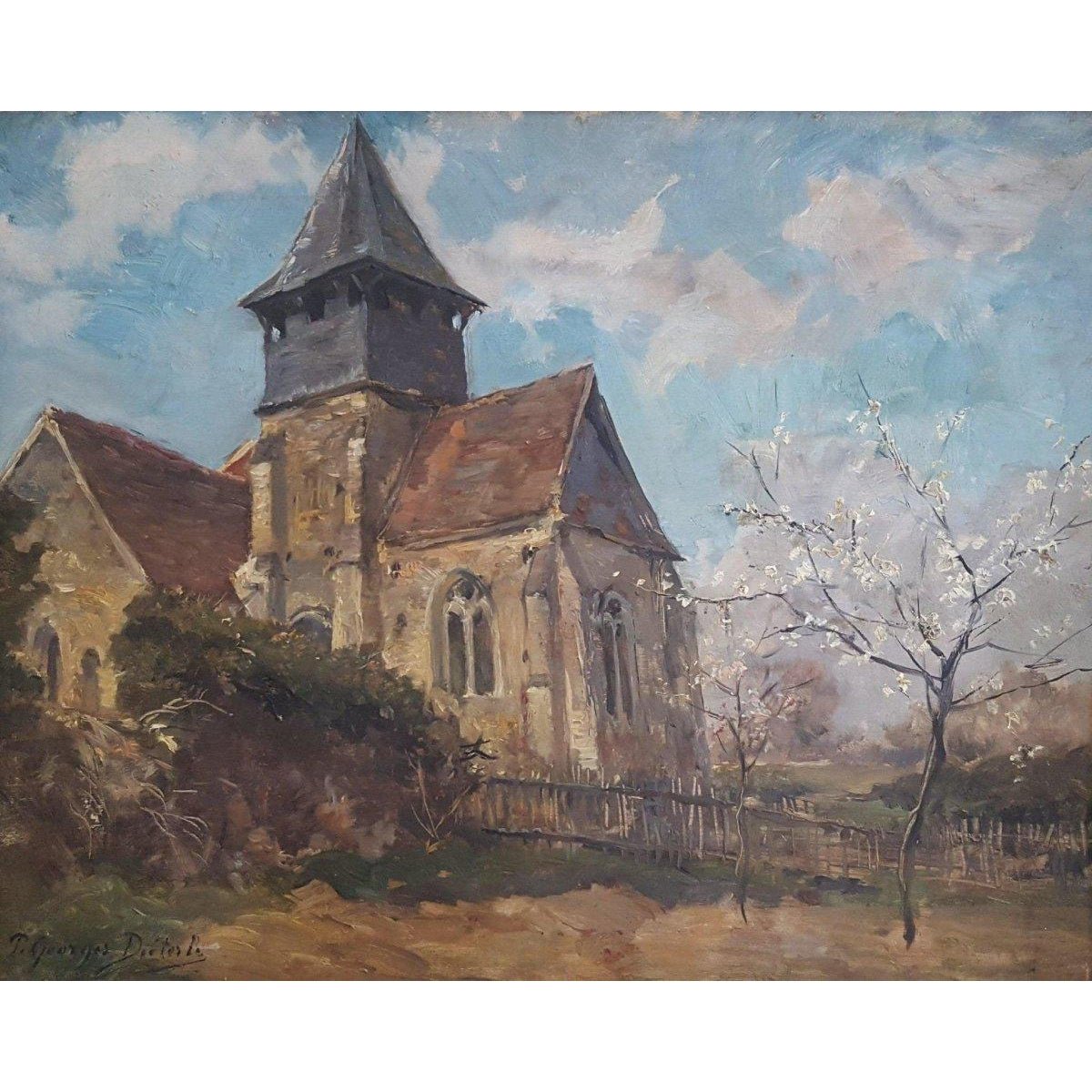 Pierre Georges Diéterle – Old Church – Circa 1890 - Winckelmann Gallery