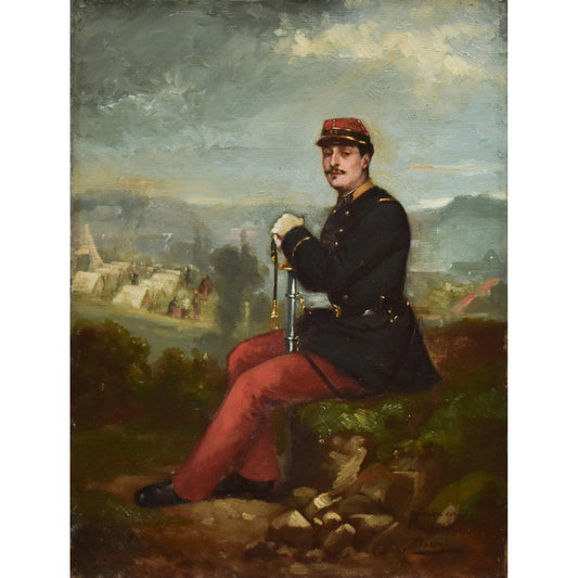 Portrait of a French Officer - Ferdinand Bassot - Winckelmann Gallery