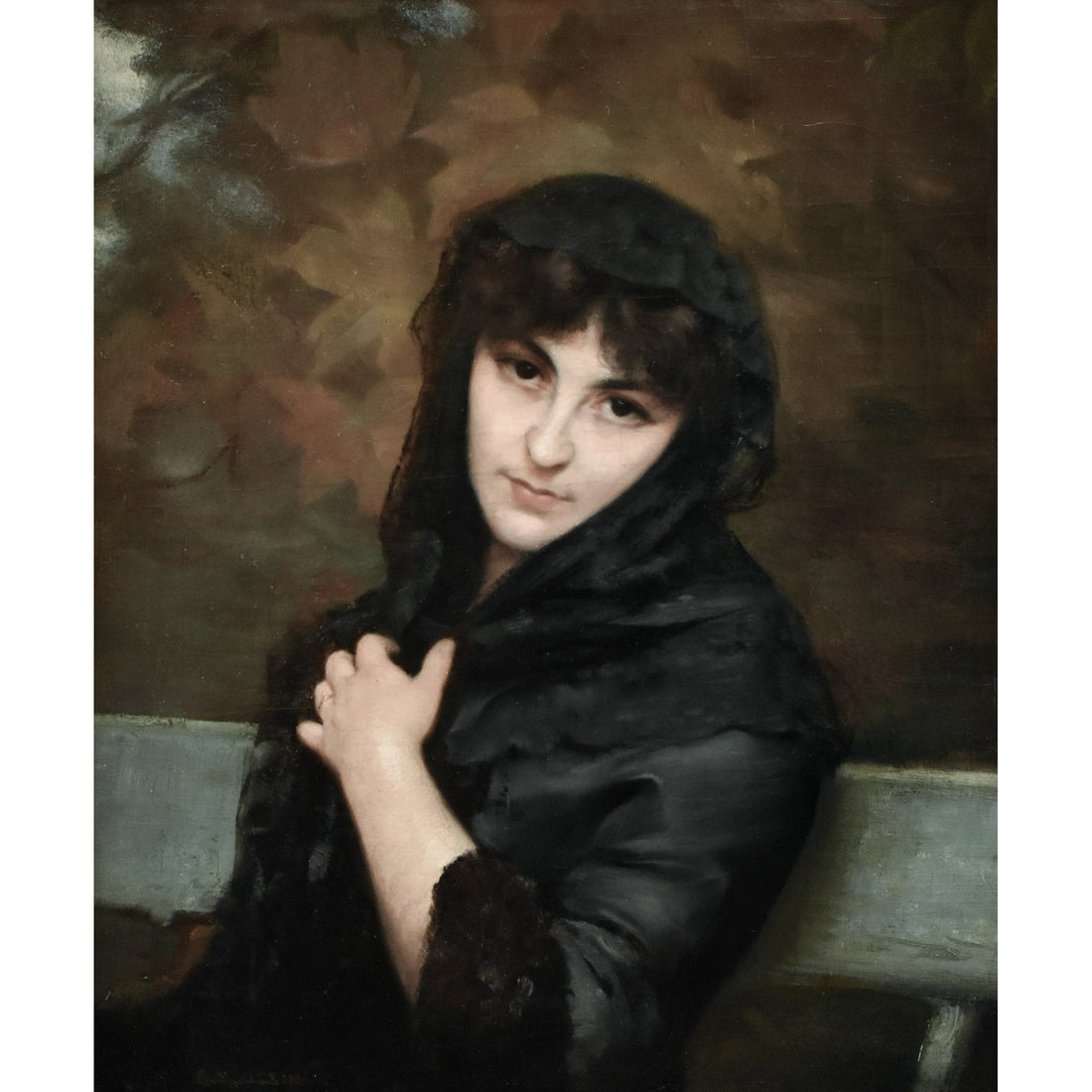 Portrait of a Young Woman – Georges Roussin - Winckelmann Gallery