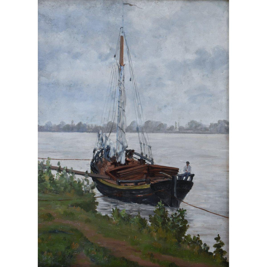 Zénon Uzac – Boat on the River - Winckelmann Gallery