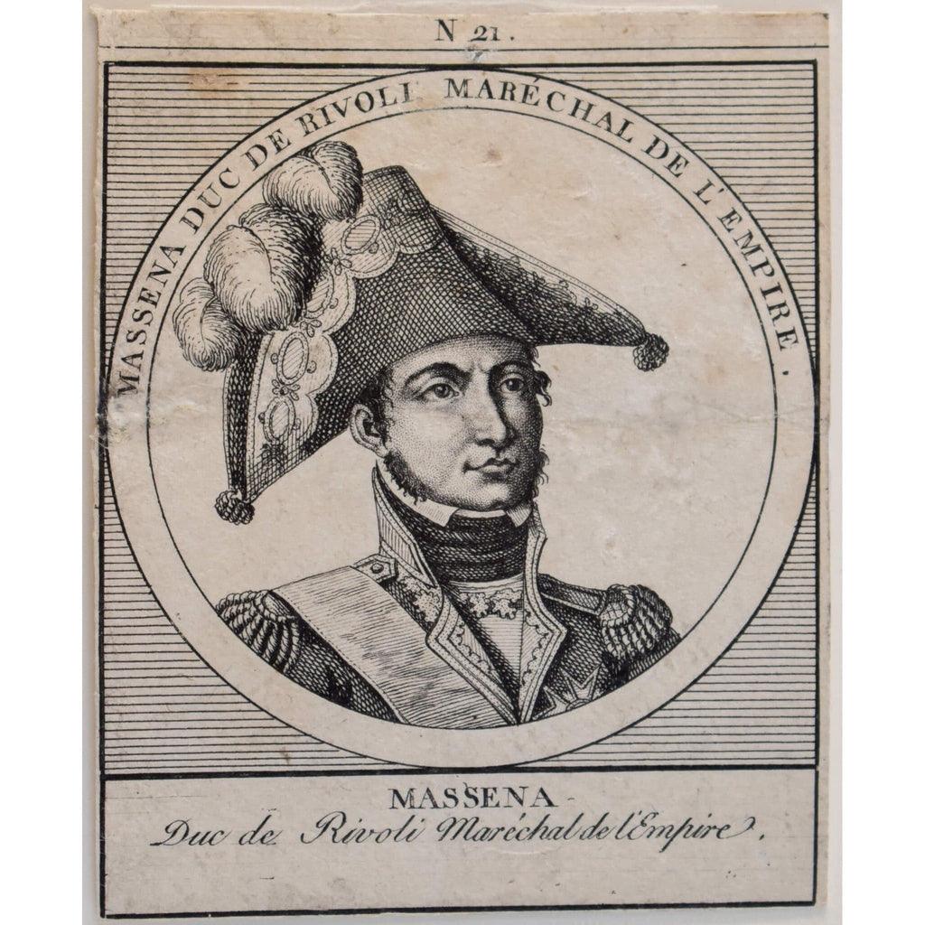 19th century French school engraving set of Napoleon era portraits Winckelmann Gallery