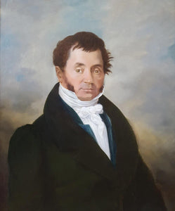 19th century French school oil painting depicting a portrait of a elegant man - Winckelmann Gallery