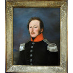 19th century French school oil painting portrait of a military officer  Winckelmann Gallery