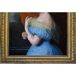 19th century French school oil painting portrait of an elegant woman Winckelmann Gallery