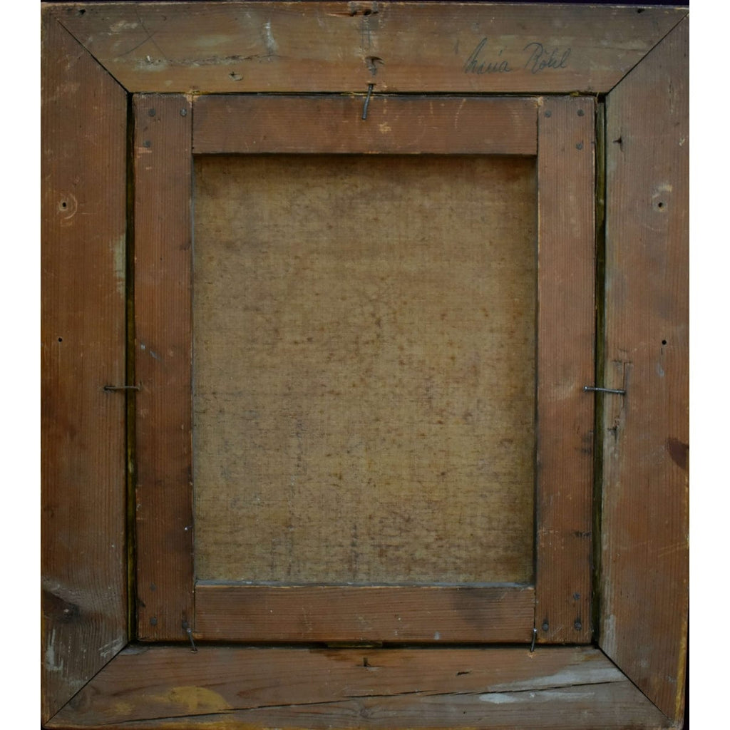 Verso handwritten provenance note Maria Röhl attribution Sweden
