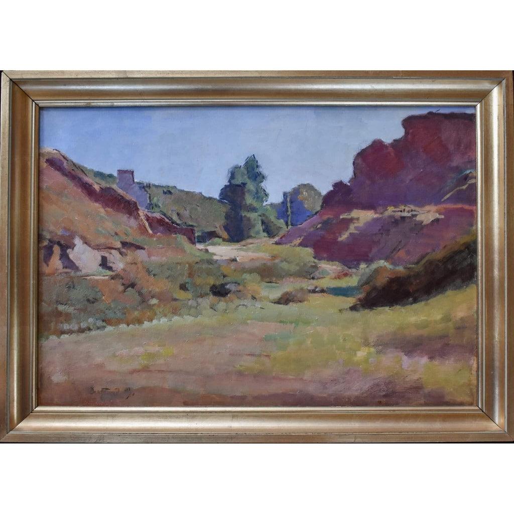 Bertrand Py c.1930 Brittany landscape old farm post-impressionist
