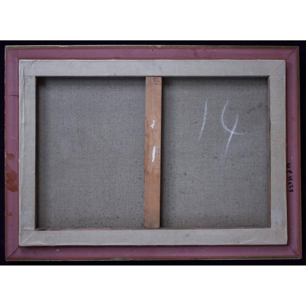 Verso back of Py painting showing canvas France c.1930
