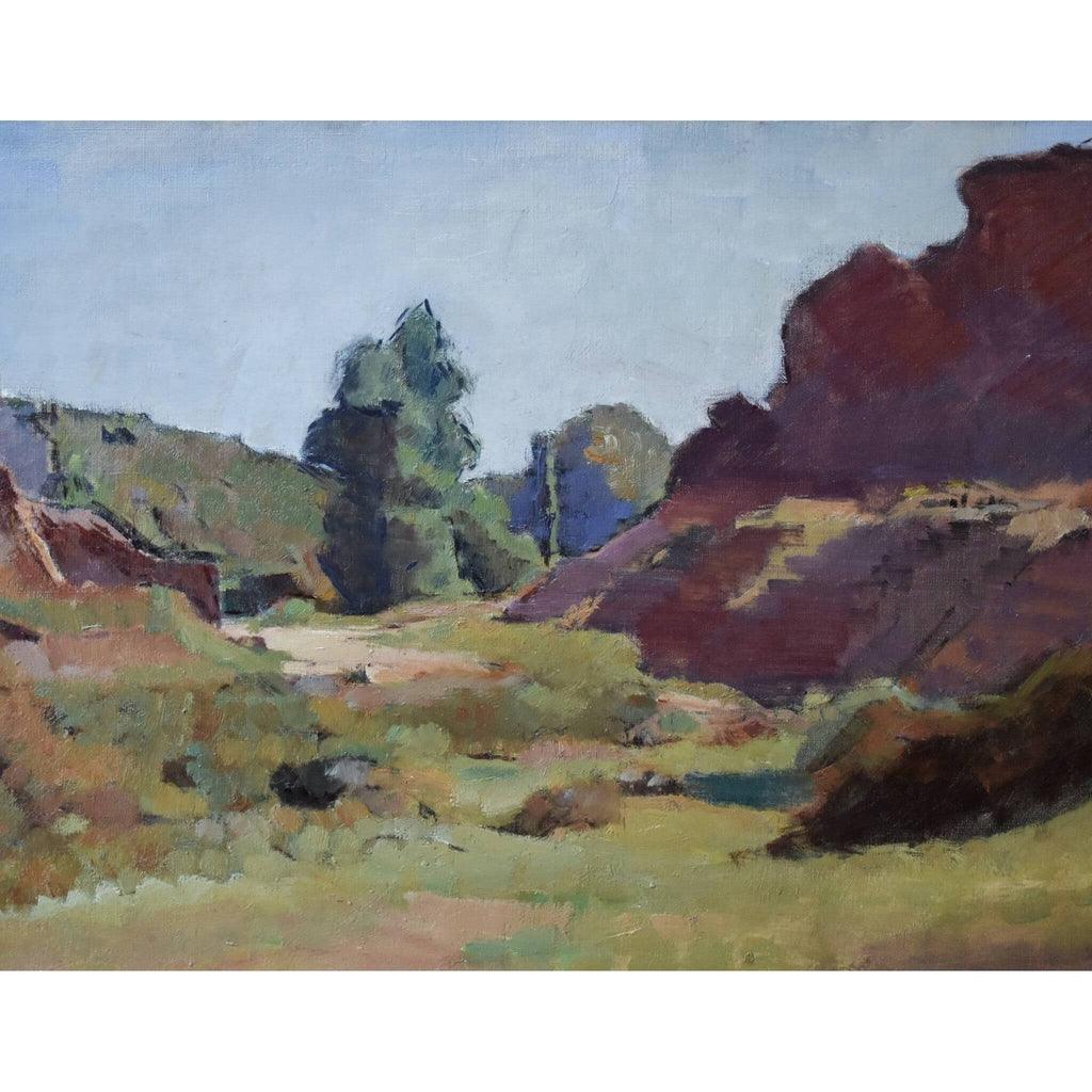 Close-up detail old farm Brittany neo-realist style Py 1930
