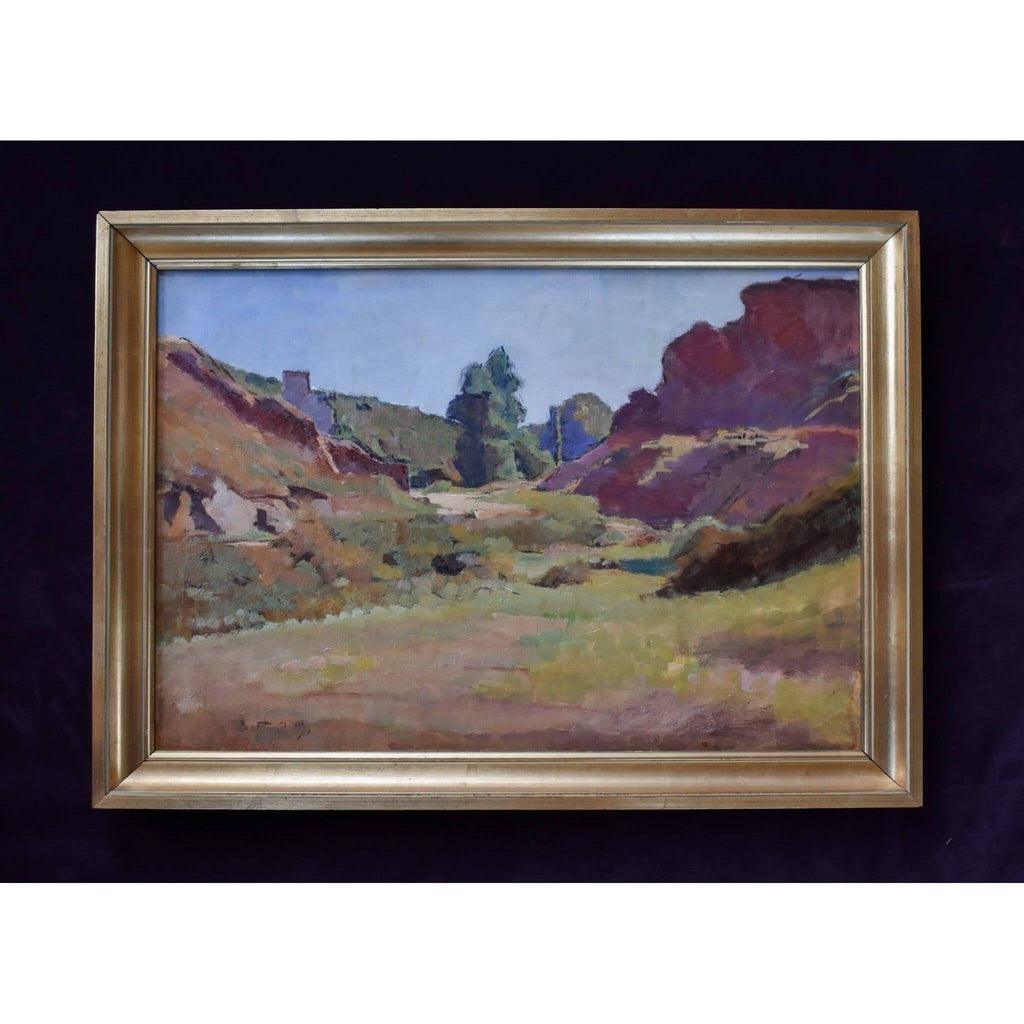 Py French landscape Breton countryside rural architecture 1930
