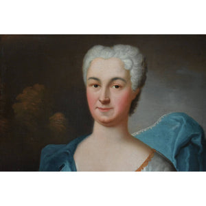 Charles Baziray oil painting portrait of the countess of Flers Winckelmann Gallery