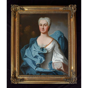 Charles Baziray oil painting portrait of the countess of Flers Winckelmann Gallery