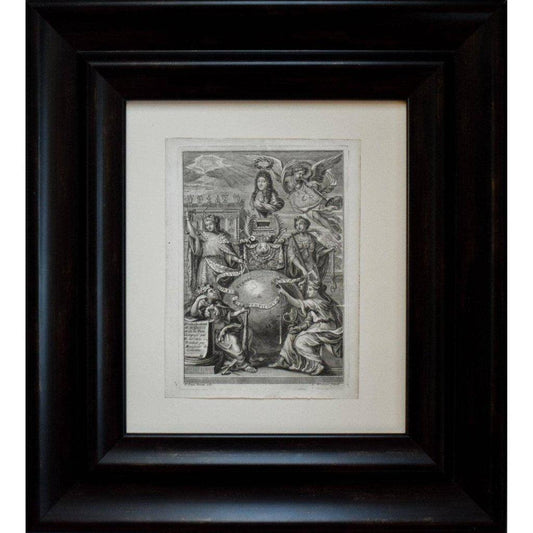 Cornelis Vermeulen 17th century engraving allegory of Louis XIV Winckelmann Gallery