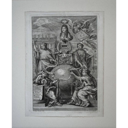 Cornelis Vermeulen 17th century engraving allegory of Louis XIV Winckelmann Gallery