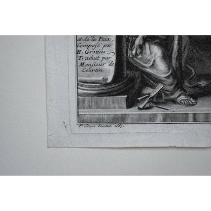 Cornelis Vermeulen 17th century engraving allegory of Louis XIV Winckelmann Gallery