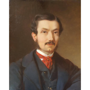 Franz Sterrer oil painting portrait of a man for sale at Winckelmann Gallery