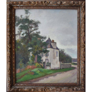 Georges Pacouil oil painting depicting a country house in Brittany Winckelmann Gallery