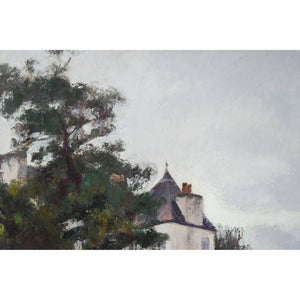 Georges Pacouil oil painting depicting a country house in Brittany Winckelmann Gallery