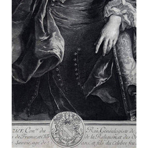 Gérard Edelinck engraving portrait of Charles d'Hozier after Rigaud Winckelmann Gallery 