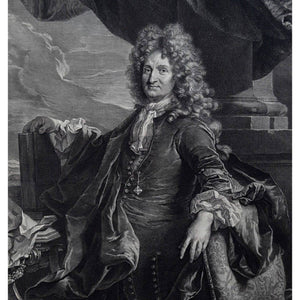 Gérard Edelinck engraving portrait of Charles d'Hozier after Rigaud Winckelmann Gallery 