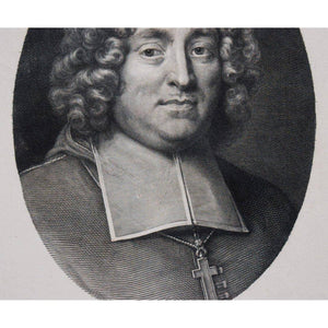 Gérard Edelinck engraving portrait of Jean Baptiste Michel Colbert Winckelmann Gallery