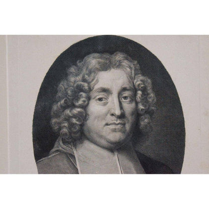 Gérard Edelinck engraving portrait of Jean Baptiste Michel Colbert Winckelmann Gallery