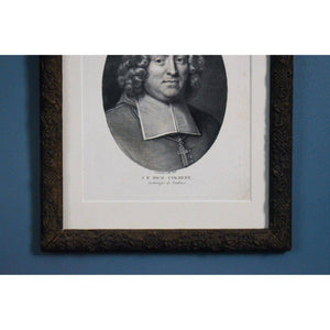 Gérard Edelinck engraving portrait of Jean Baptiste Michel Colbert Winckelmann Gallery