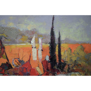 Jacques Sokol oil painting depicting a sunset coastal landscape Winckelmann Gallery