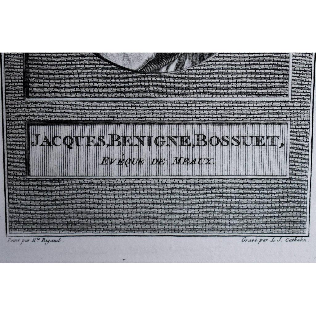 Louis Jacques Cathelin engraving depicting a double portrait of Bossuet and Fénelon Winckelmann Gallery
