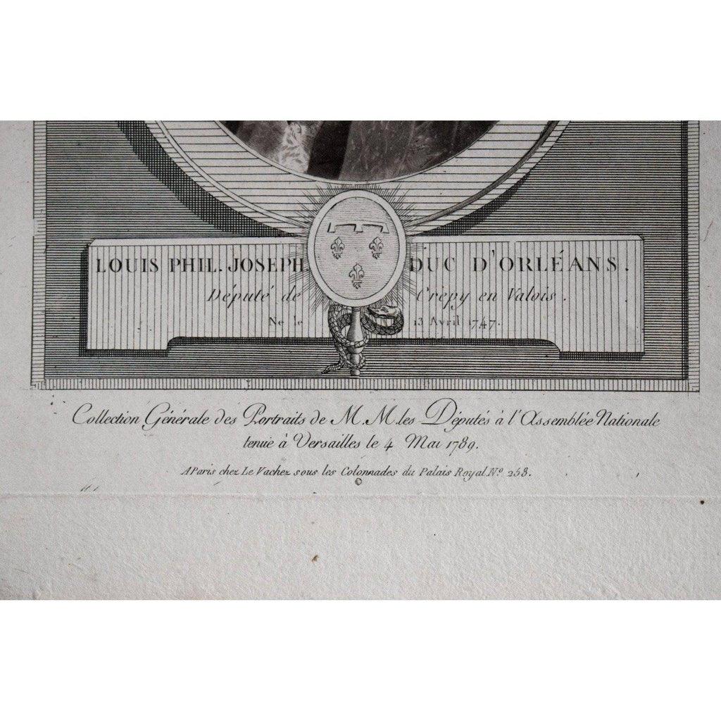 Detail of title cartouche and French inscription Le Vachez 1789
