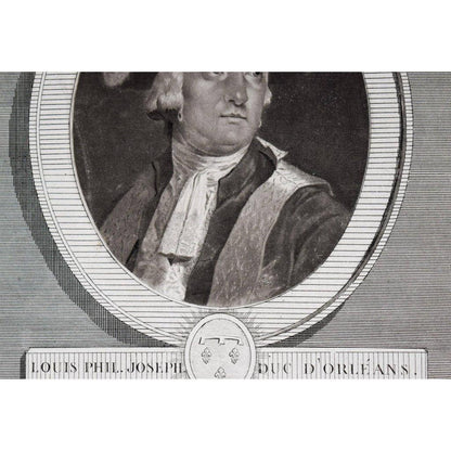 Nicolas Le Vachez engraving portrait of Louis Philippe of Orleans Winckelmann Gallery
