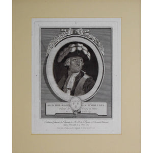 Nicolas Le Vachez engraving portrait of Louis Philippe of Orleans Winckelmann Gallery