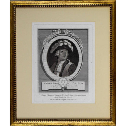 Nicolas Le Vachez engraving portrait of Louis Philippe of Orleans Winckelmann Gallery