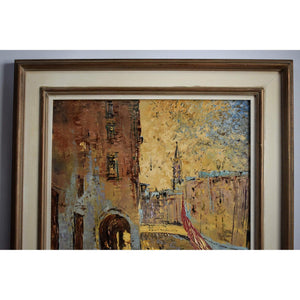 Otto Rut oil painting cityscape depicting a Venice view Winckelmann Gallery