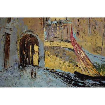 Otto Rut oil painting cityscape depicting a Venice view Winckelmann Gallery