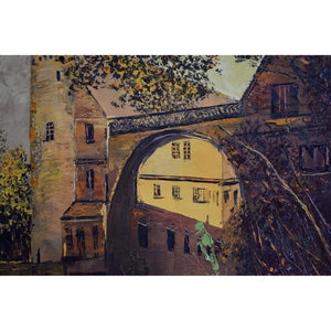 Otto Rut oil painting depicting a Fürstenau castle landscape Winckelmann Gallery