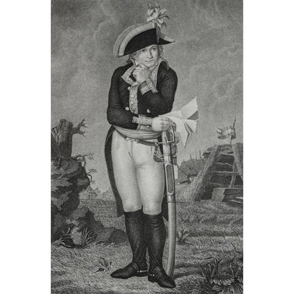 Antique portrait engraving French Revolution General Pichegru circa 1798 by Philippe Lefevre for sale at Winckelmann GallerPhilippe Lefèvre engraving portrait of the general Pichegru Winckelmann Gallery