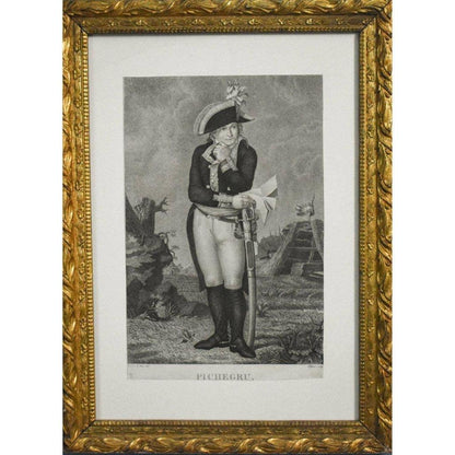 Philippe Lefèvre engraving portrait of the general Pichegru Winckelmann Gallery