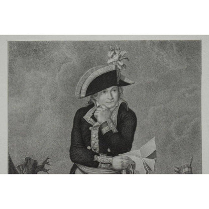 Philippe Lefèvre engraving portrait of the general Pichegru Winckelmann Gallery