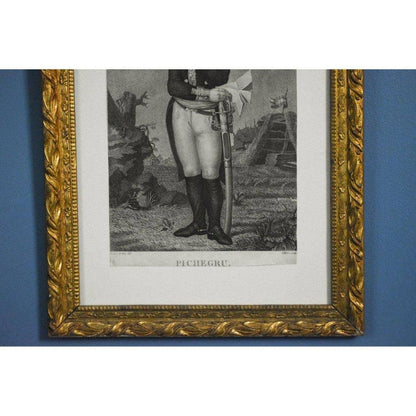 Philippe Lefèvre engraving portrait of the general Pichegru Winckelmann Gallery