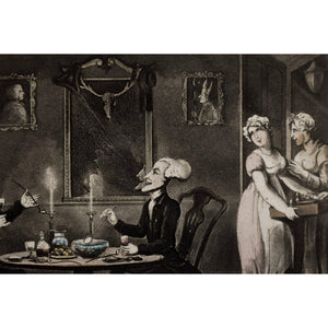 Thomas Rowlandson etching print entitled A Tragic Story At Avignon Winckelmann Gallery