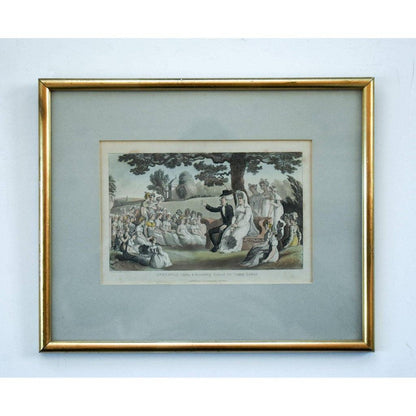 Thomas Rowlandson etching print entitled Doctor Syntax Visits a Boarding School for Young Ladies Winckelmann Gallery