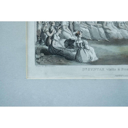 Thomas Rowlandson etching print entitled Doctor Syntax Visits a Boarding School for Young Ladies Winckelmann Gallery