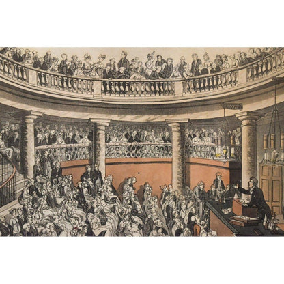 Thomas Rowlandson etching print entitled Surrey Institution Winckelmann Gallery