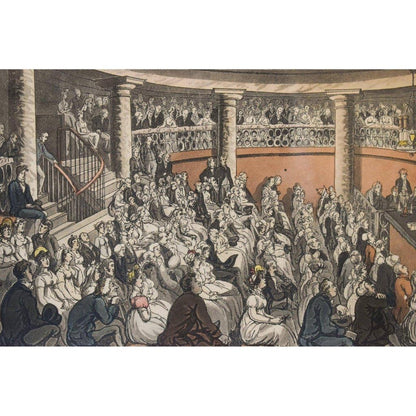 Thomas Rowlandson etching print entitled Surrey Institution Winckelmann Gallery