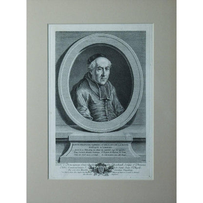 Vincenzio Vangelisti engraving portrait of Louis François Orléans De La Motte Winckelmann Gallery
