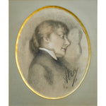 Alice Lefevre pastel drawing depicting a young woman reclining Winckelmann Gallery