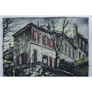 Andre Boyer oil painting a Montmartre street view Winckelmann Gallery