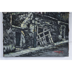 Andre Boyer oil painting a Montmartre street view Winckelmann Gallery