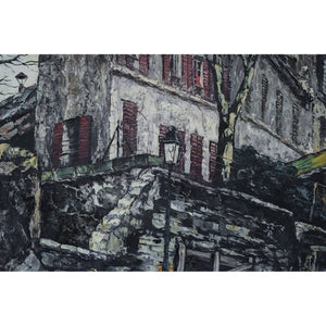 Andre Boyer oil painting a Montmartre street view Winckelmann Gallery